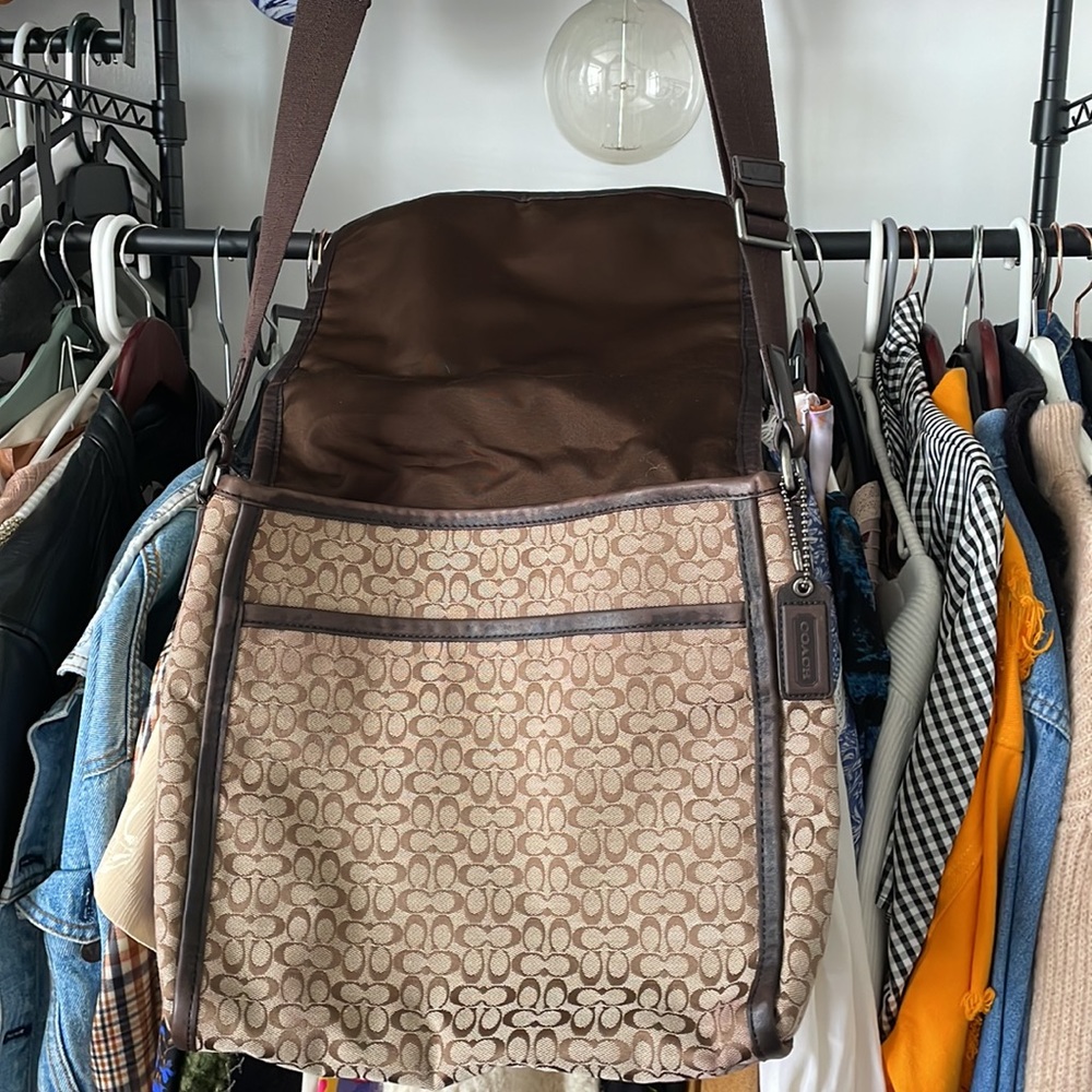 Coach Signature Jacquard Map Bag F70699 - Picture 7 of 12
